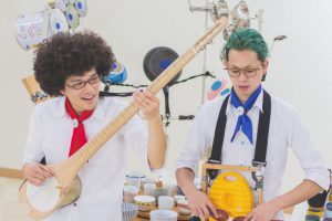 どんなモノでも、ユニークな楽器に変えちゃうぞ♬