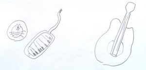 ギターとピアニカ