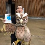 ちょっとこわいミミズク