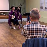 津軽三味線奏者・蝦名宇摩さんの演奏をプレゼントしました