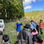 さあ、森へ入ります。